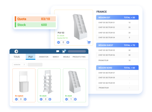 eCOS® Sales - Interface de commande